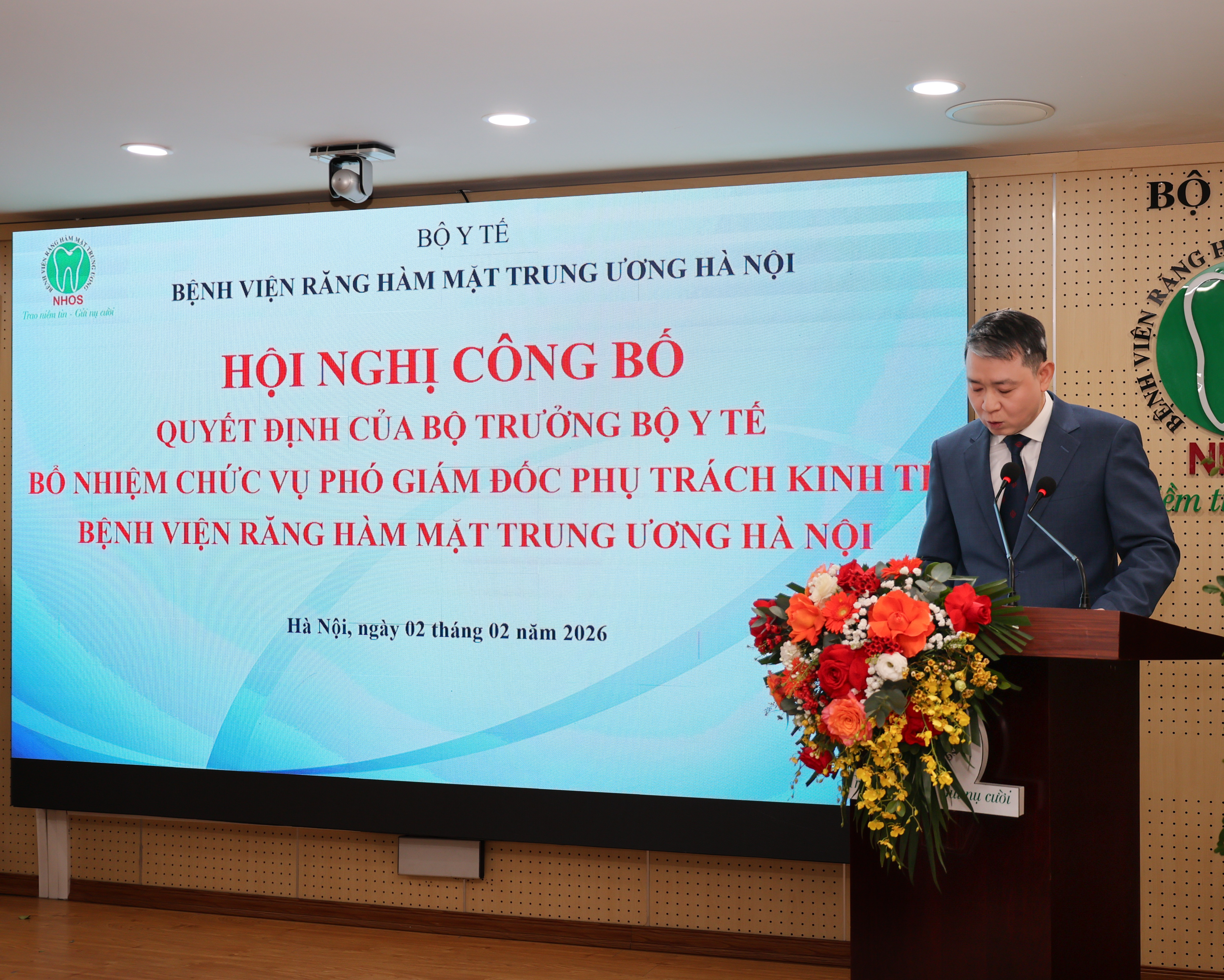 PGS.TS Lê Ngọc Tuyến phát biểu nhận nhiệm vụ